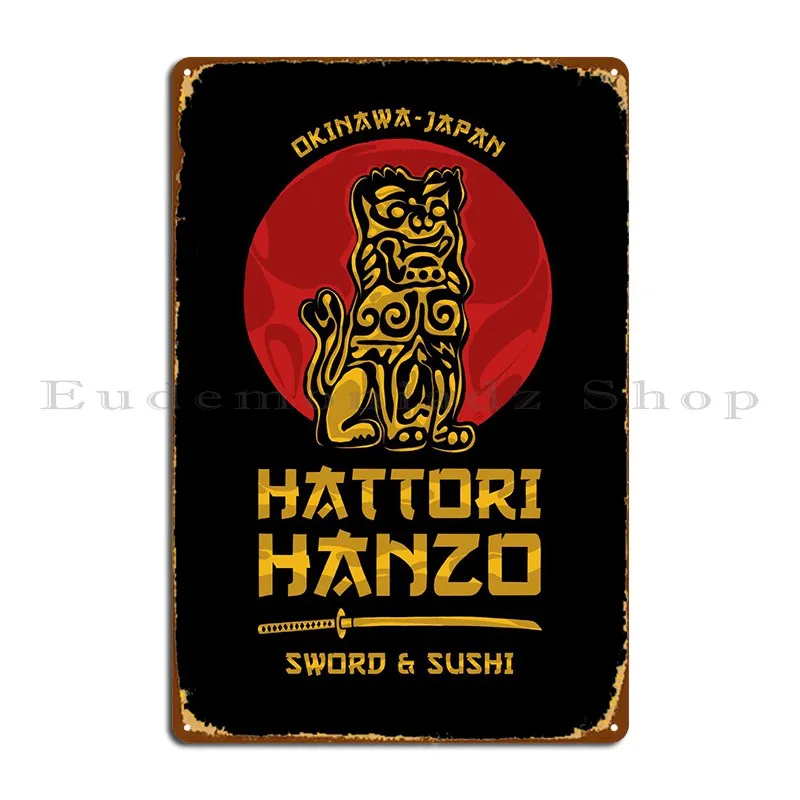 Hattori Hanzo Metal Plaque Wall Decor Classic Character Decoration Garage Tin Sign Poster