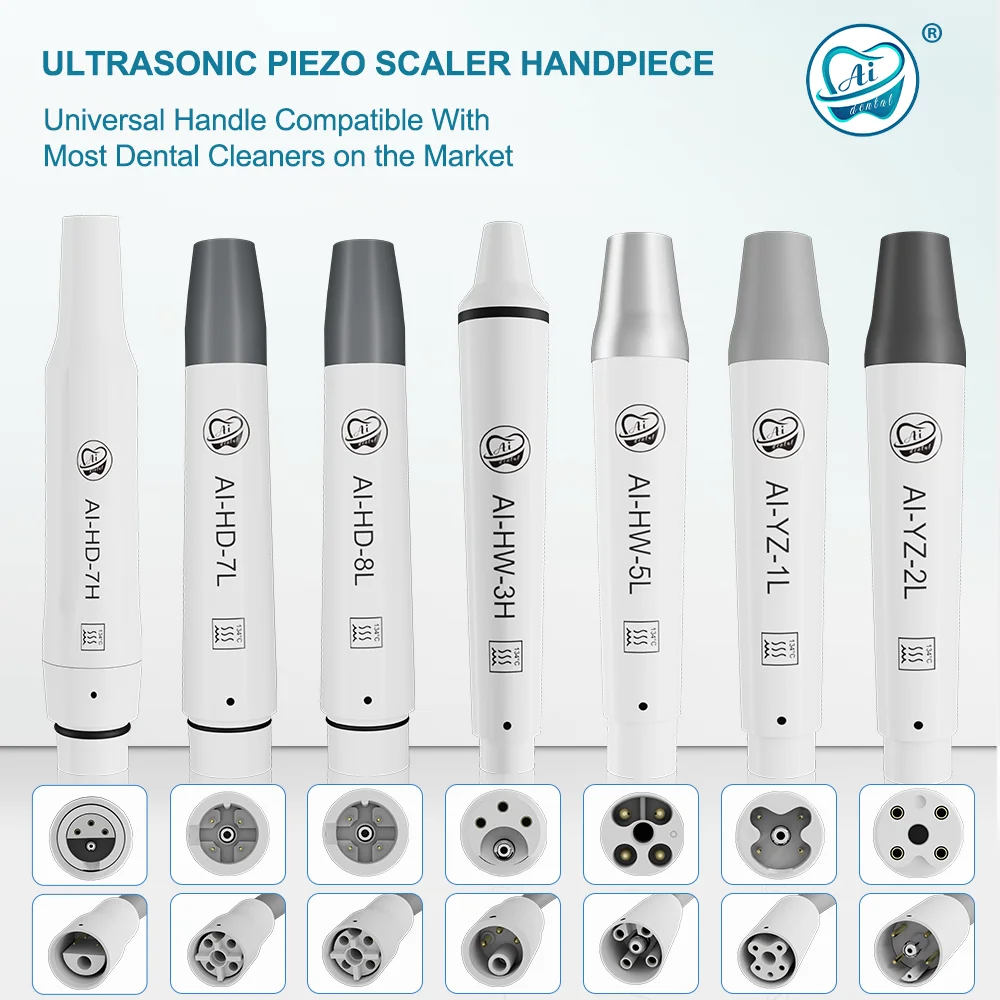 Universal Ultrasonic Scaler Handpiece Detachable Dental Ultrasound Tips Piezo Scaler Ultrasonic Cutter for Teeth Cleaning