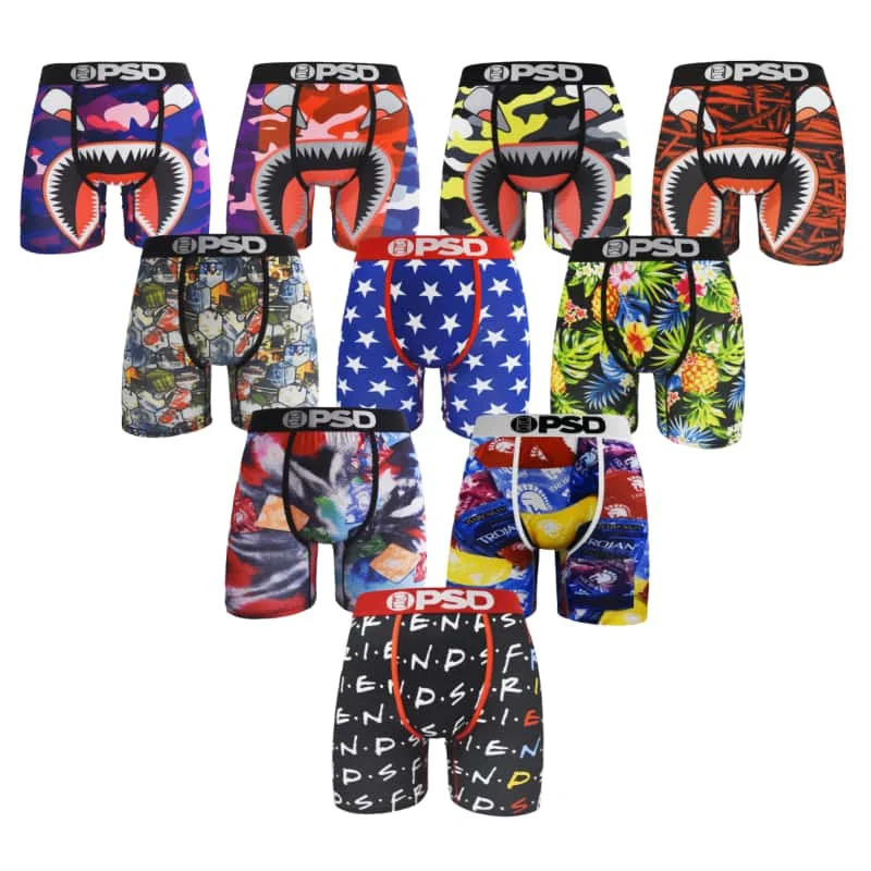 Sexy Print Men Underwear Boxer Cueca Male Panty Lingerie Men Underpants Panty Boxershorts S-XXL