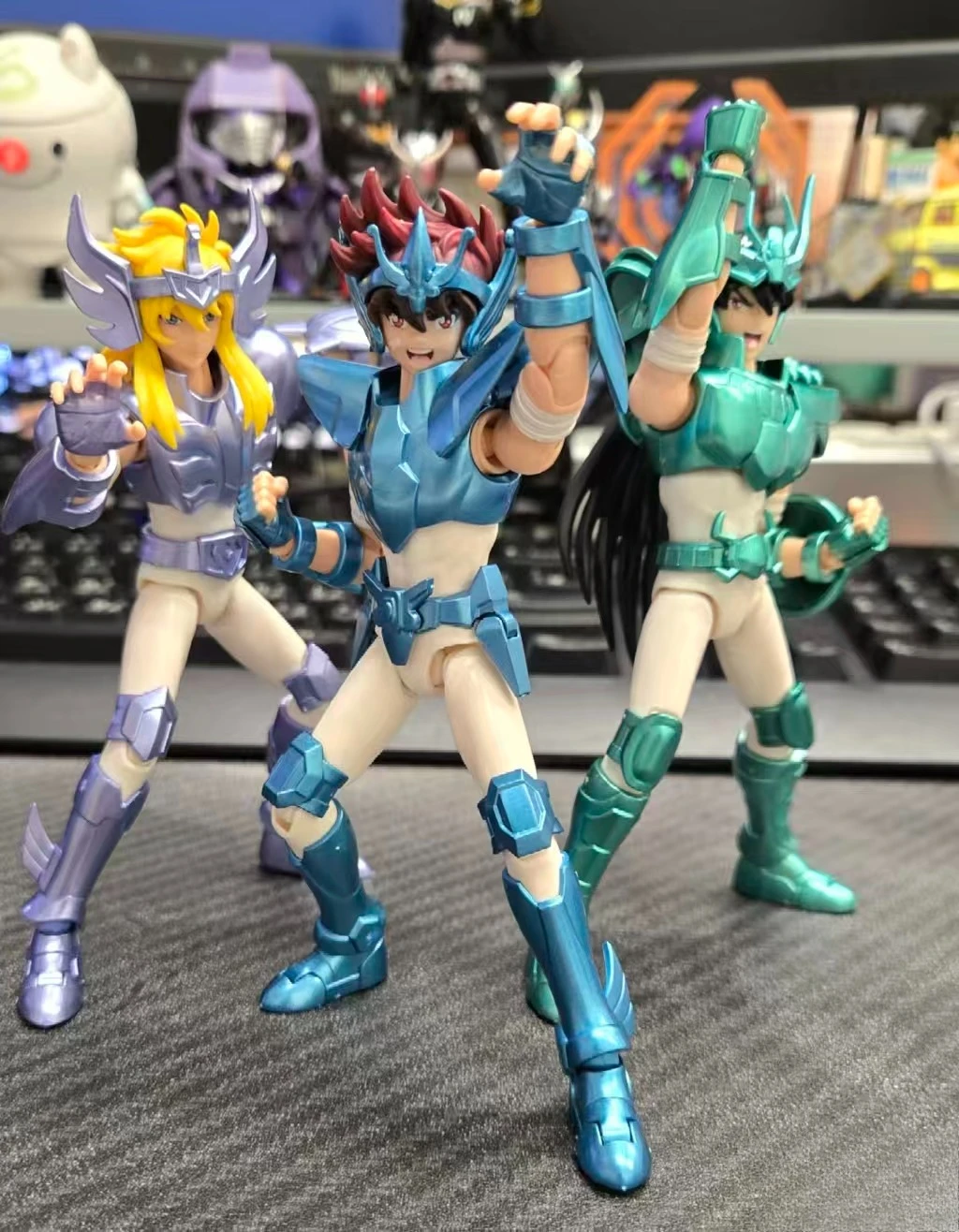 Blokees Saint Seiya Champion Class Action Figure Pegasus EX 40TH Sagittarius Aiolos Blocks Model Restore Collect Decor Toy Gift