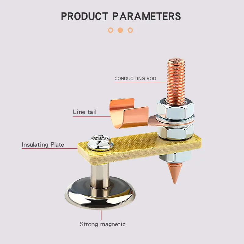 Metalworking Magnet Head Magnetic Ground Clamp Metal Plate Welding Support Tool Accessories