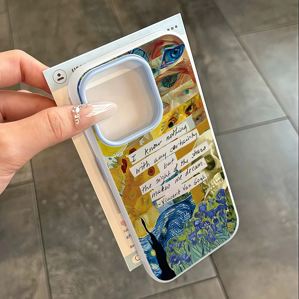 Für Samsung Galaxy A16 A15 A55 A35 A36 A56 S26 S25 S24 Ultra S23 S21 S22Plus Van Gogh Kunst-Kollage TPU Handyhülle Silikon-Cover – Detail 6