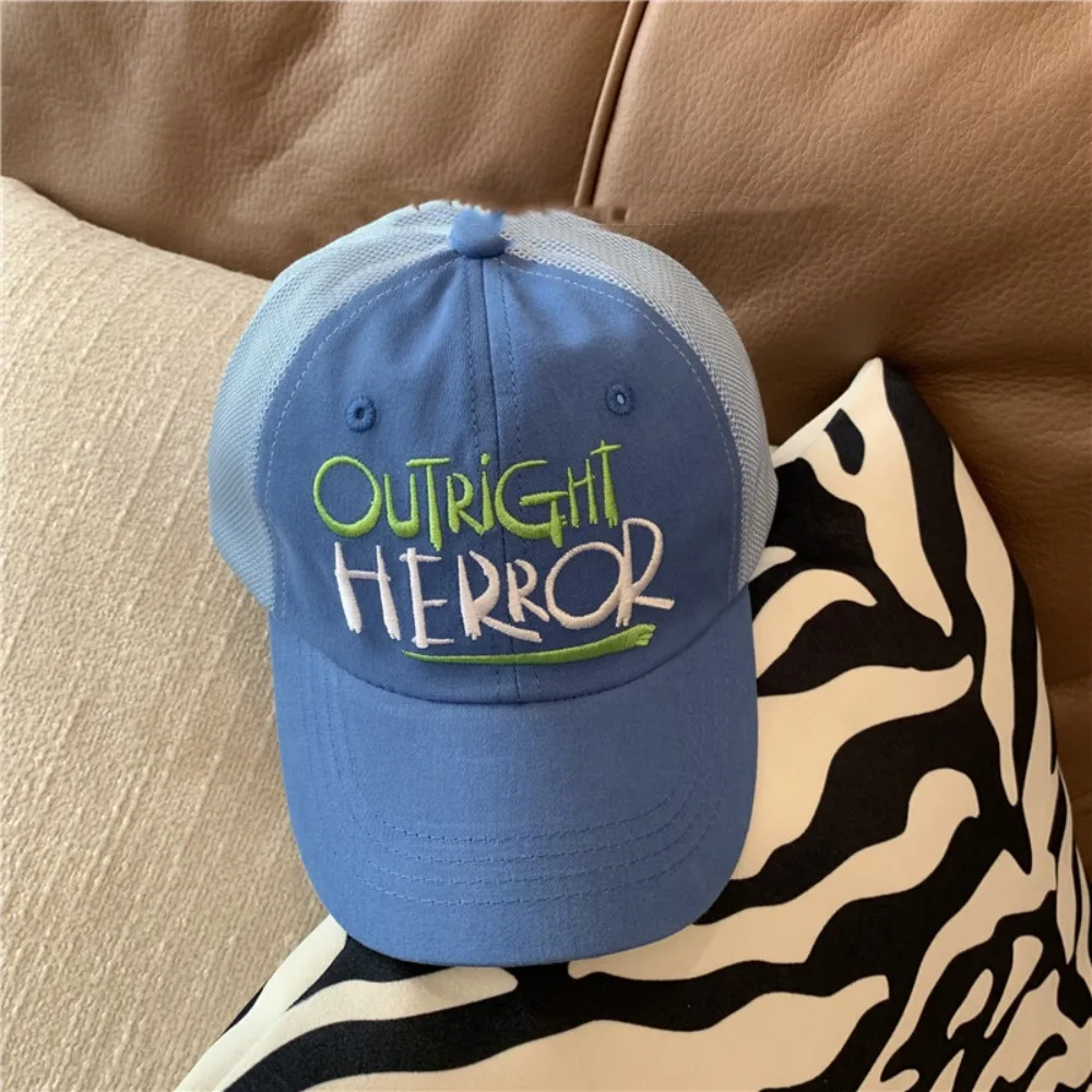 

Korean Style Children Candy Color Baseball Hat Letter Embroidery Anti-UV Kid Summer Sun Hat Cute Quick-dry Girls Peaked Cap Baby