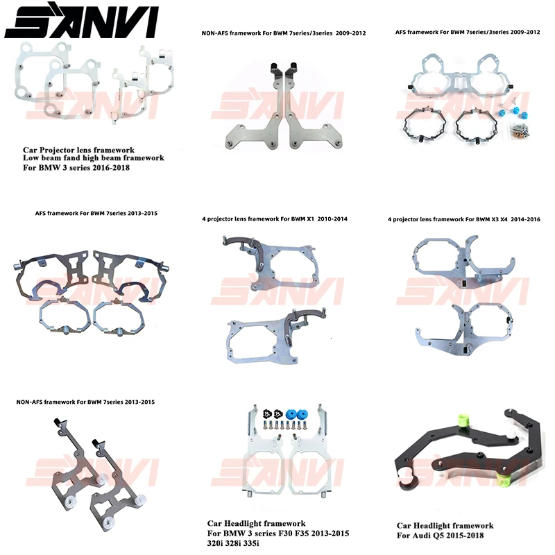 

Sanvi headlight framework Bracket Transition Adapter for Auto Lamp Upgrade bi led lens
