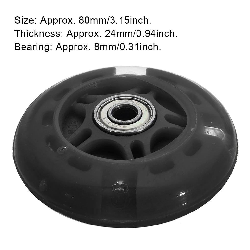 Scooter Wheel Portable 80mm Repairing Rollerskate Inline Skate Wheels