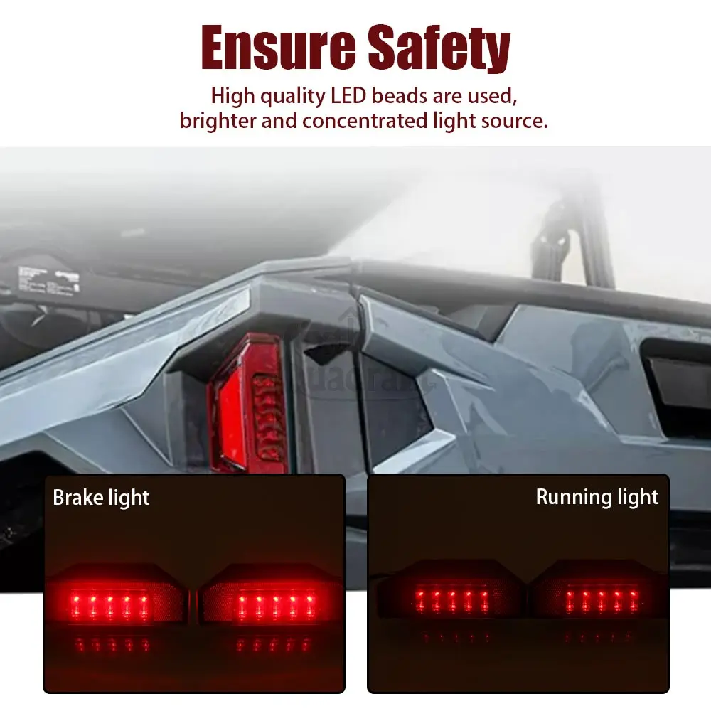 اكسسوارات السيارات 12 فولت LED الخلفية الذيل ضوء 1 زوج ABS الأحمر/الدخان ل باتريوت دفعة RMK Khaos 155 طبعة محدودة 325 2026 # 2412774 #4