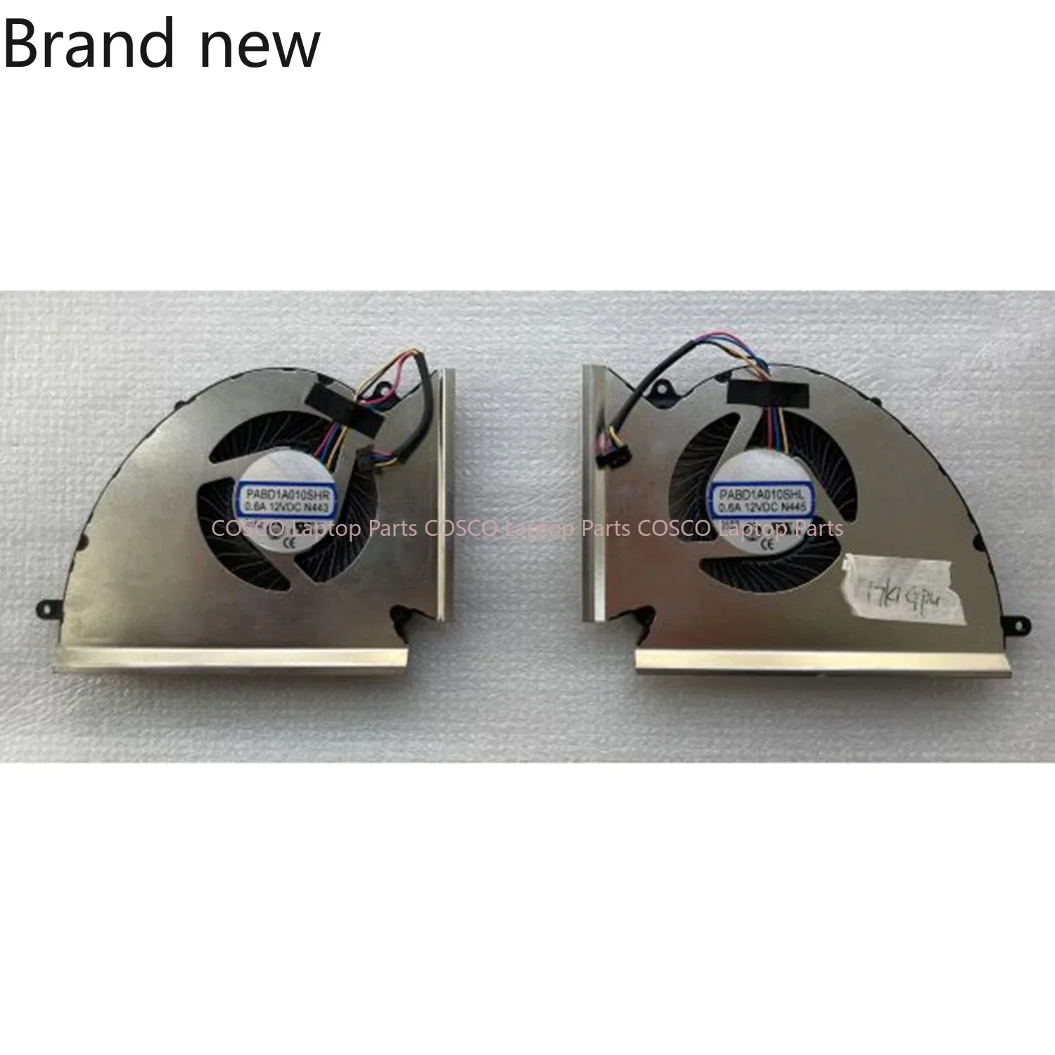 Совершенно новый PABD1A010SHR PABD1A010SHL N443 N445 для GE76 MS-17K1 процессор GPU охлаждающий вентилятор DC12V 0,6A