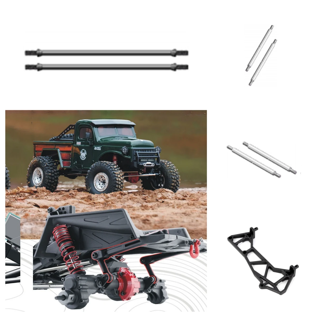 

RGT аксессуары link R86589 R86672 R86673 R86485 для EX86170 EX86190 1/10 RC электрический пульт дистанционного управления внедорожники