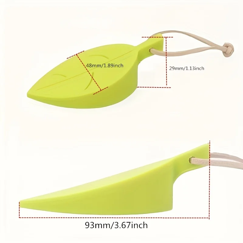 Leaves Shape Silicone Rubber Door Stop Stoppers Door Block Children Anti-Folder Hand Hotel Security Door Card Hanging