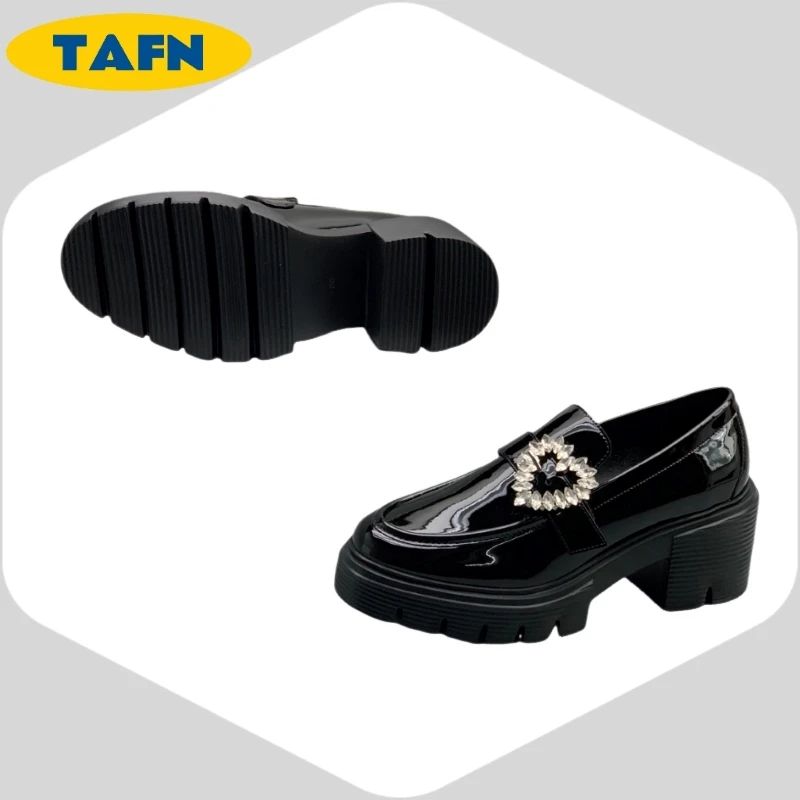 الحب الانزلاق على نمط الملمس المتقدم العصرية منصة مريحة 2 500 مباراة لطيفة أحذية من الجلد الصغيرة مزاجه A40205 #5