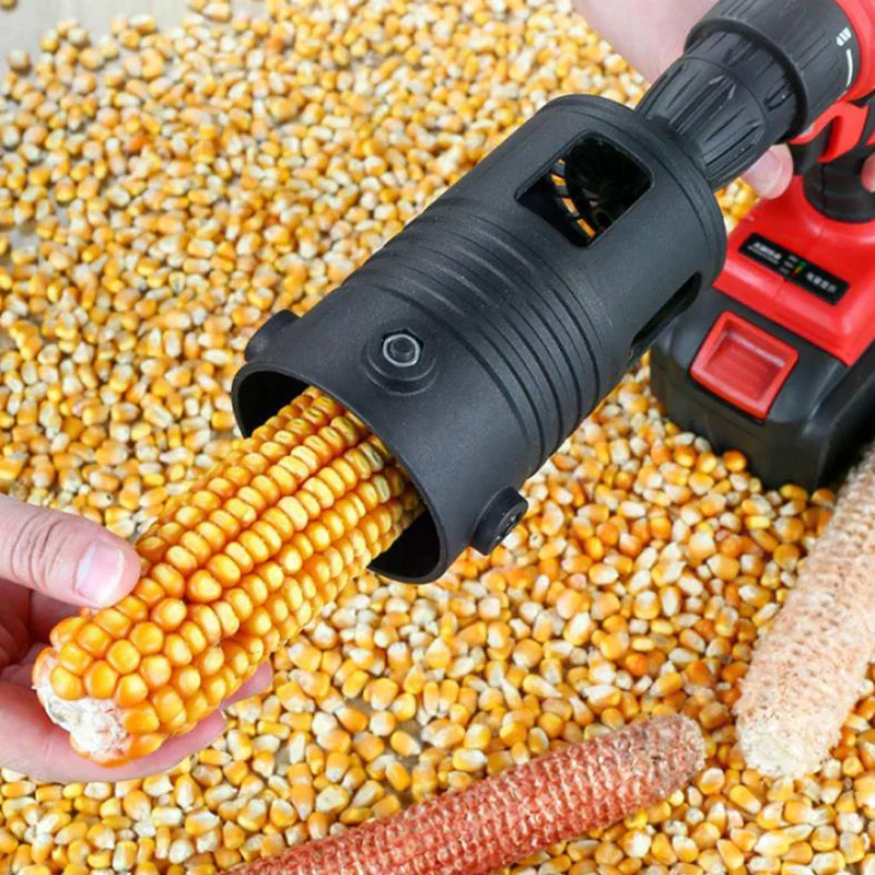 Portable Corn Thresher Accessory Fully Automatic Corn Peeling Machine Head Small Electric Grain Planer Separator