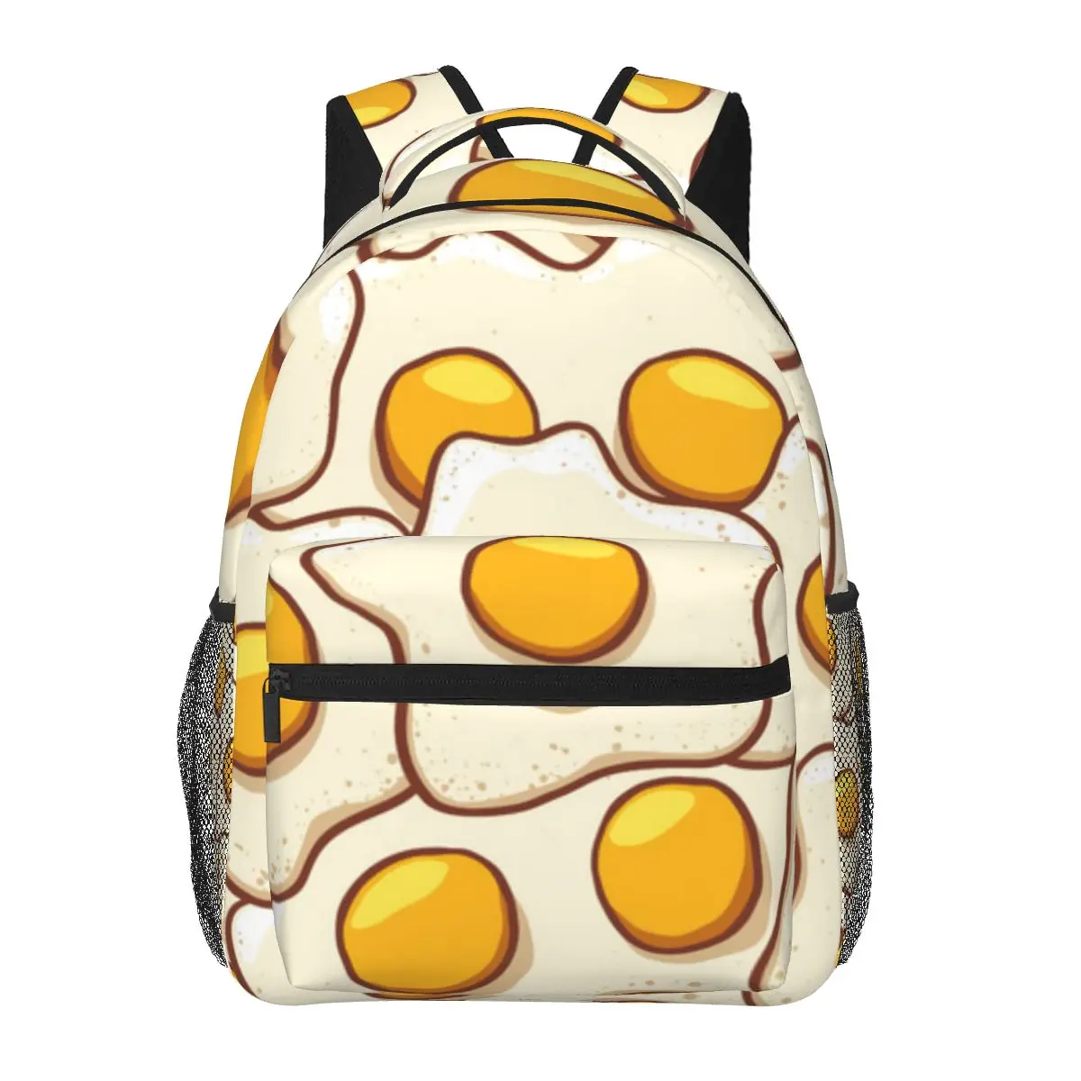 

Teenager Bookbag Backpack Travel Bag Hand Drawn Fried Eggs Pattern Backpack For Laptop School Bags