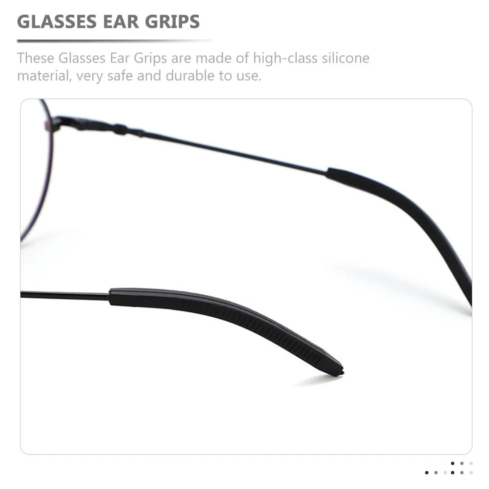 

20Pairs Eyeglass Ear Cushions High-Class Silicone Glasses Ear Grips Anti-Slip Glasses Leg Covers for Running Swimming Gymnastics