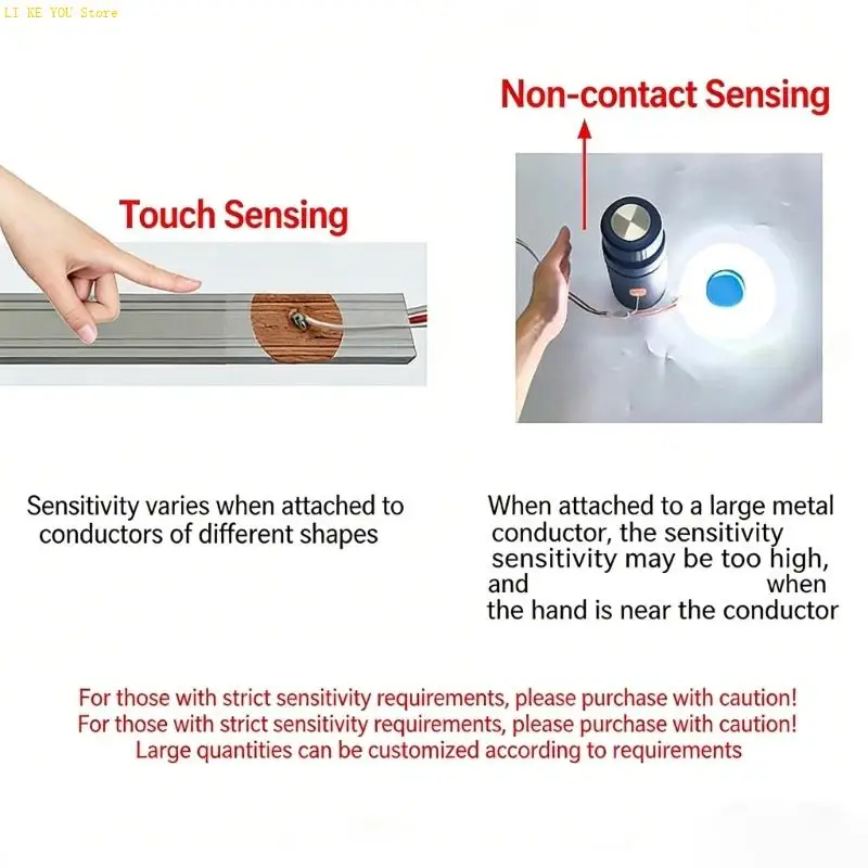 W3JE Multifunction Touch Activated Switches With 4mm Insulation Penetration For LED Lighting And Industrial Control Circuits