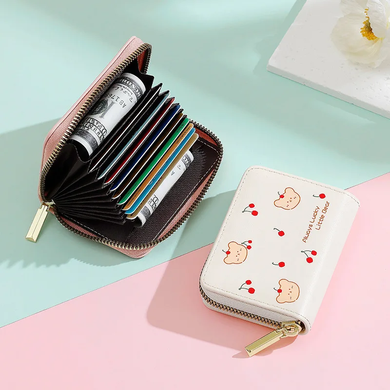 

Милый женский кошелек из искусственной кожи, органайзер для кредитных карт большой емкости, студенческий кошелек для монет - Carteras Mujer Monedero Billiteras