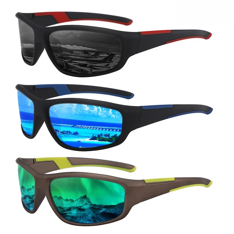 

Fashionable and Minimalist UV Resistant Cycling Sun Shading Sunglasses Trendy and Versatile Colorful Men's and Women's Glasses
