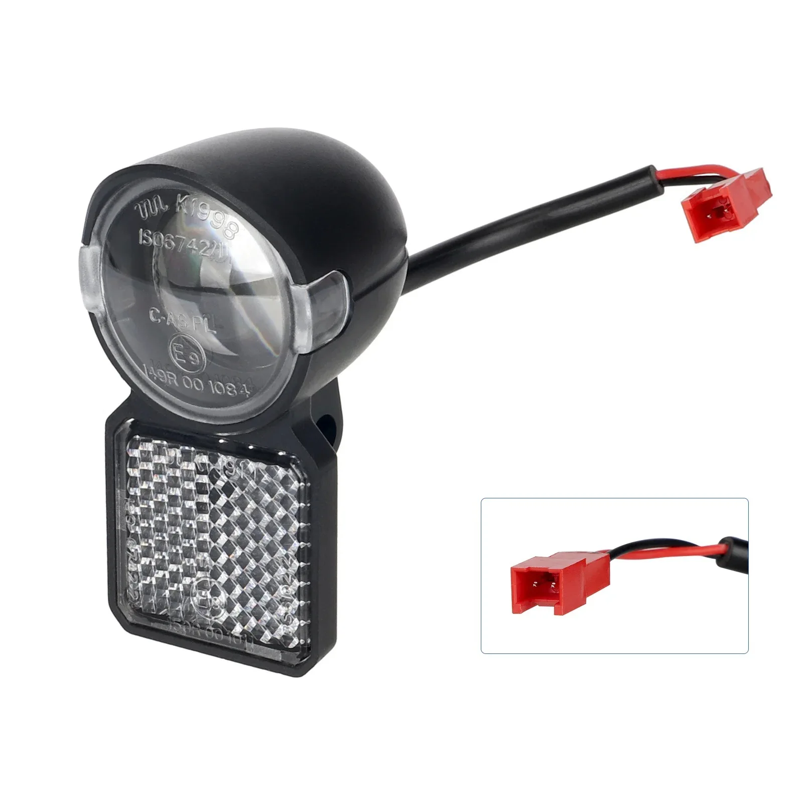 LED Front Light Assembly for KuKirin A1 Electric Scooter 12V Input With Compact Dimensions and Direct Replacement Capability