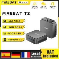 FIREBAT T2 Mini PC Intel N150 CPU Windows 11 DDR4 16GB RAM 512GB SSD WIFI5 BT4.2 Desktop Computer HDMI USB Port