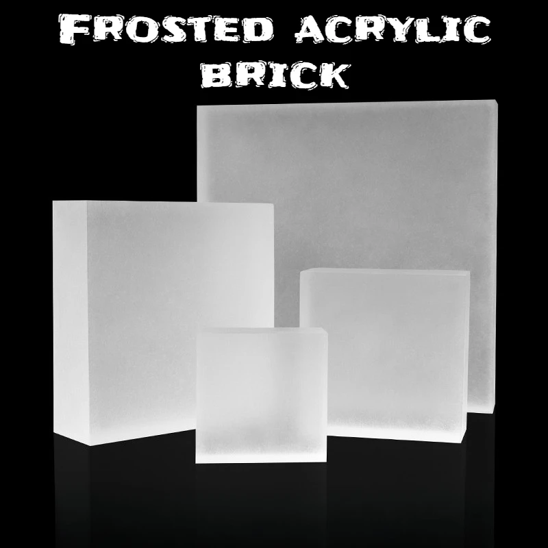 

Acrylic Square Matte Brick Decorative Ornament Table Acrylic Plate DIY Thickened Plexiglass Display Base