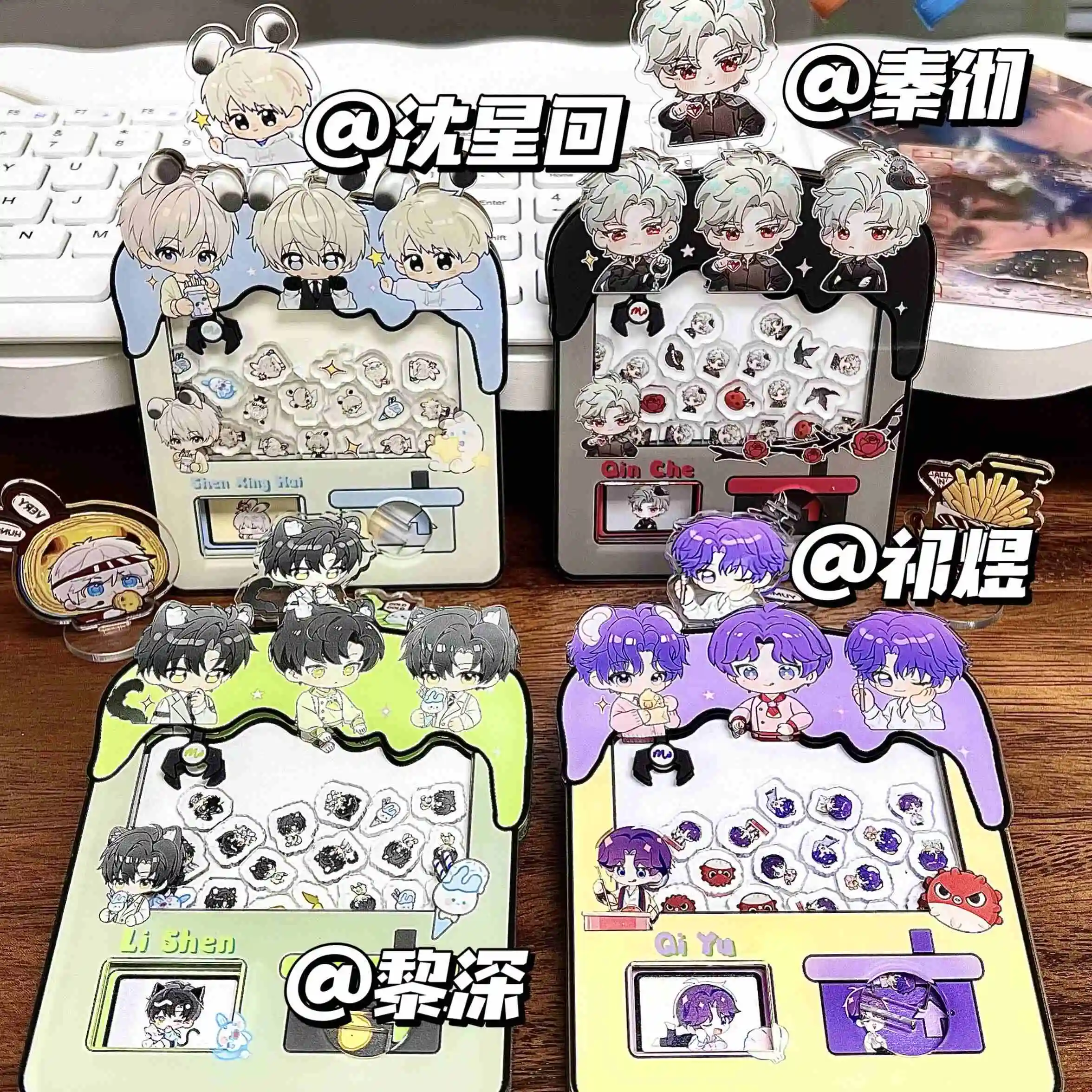 Love and Deepspace Acrylic Gashapon Machine Game Goods Xavier Zayne Rafayel Sylus Kawaii  Toy Ornament Accesorios Gift