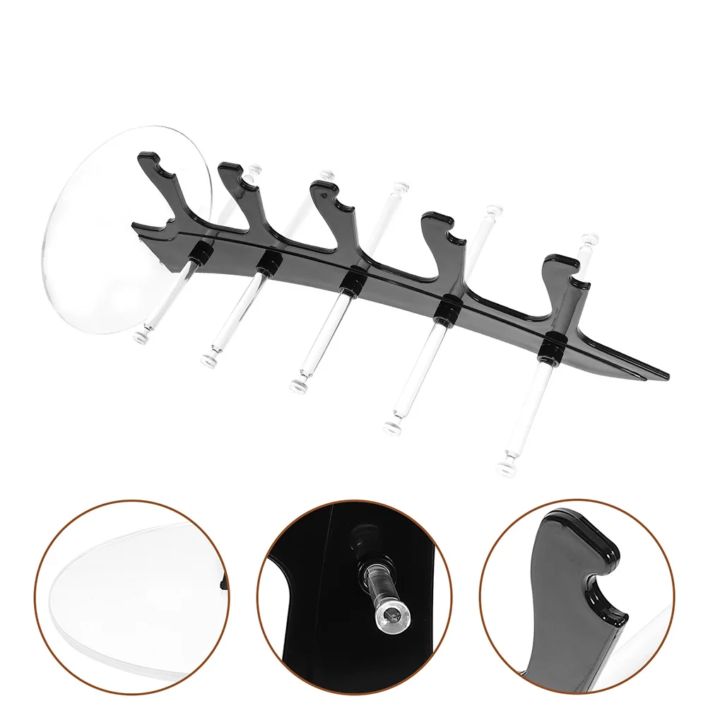 

2Pcs Plastic Eyeglasses Display Rack Clear Sunglass Holder Stand for Glasses Organizer Storage Modern Desk Decor