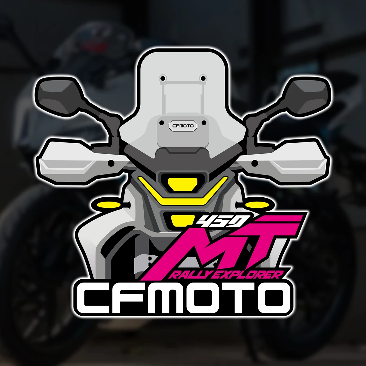 

Для CFMOTO cf moto 450 MT 450 mt Rally Explorer светоотражающие наклейки для мотоцикла, наклейки на лобовое стекло, бак, шлем, аксессуары