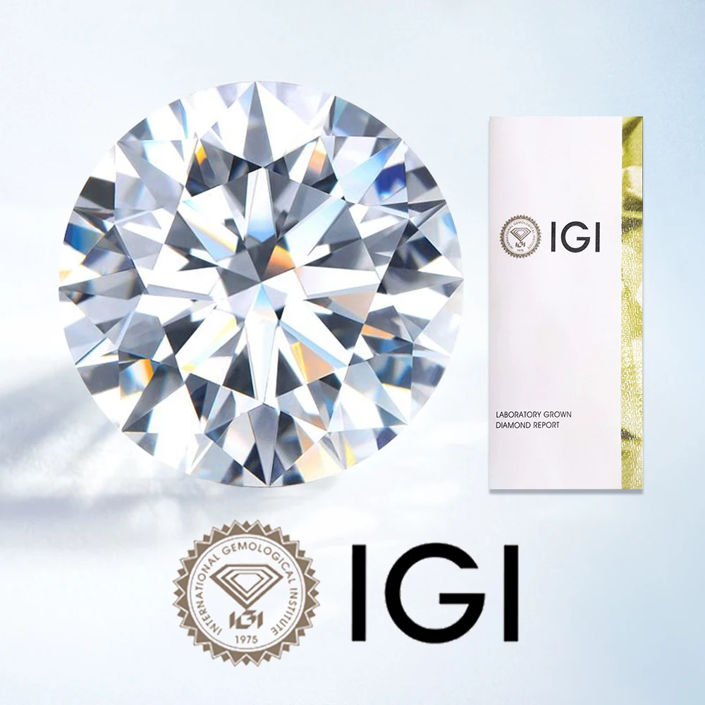 

With IGI Certificate Lab Grown Diamonds CVD HPHT 1ct 2ct 3ct 5ct Diamond stone Wholesale