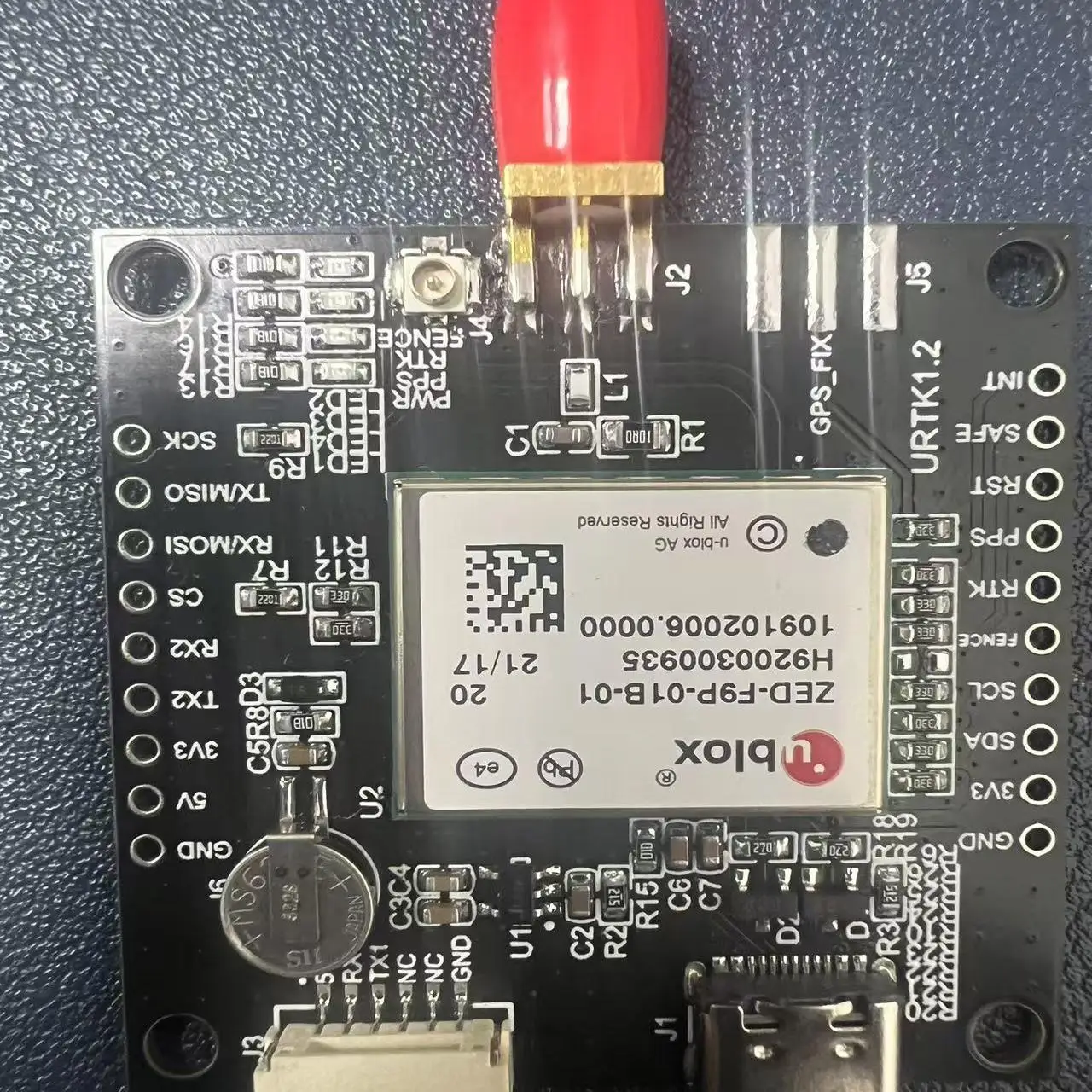 UBLOX-ZED-F9P High Precision Centimeter Differential Positioning Board TYPE-C Interface RTK Module