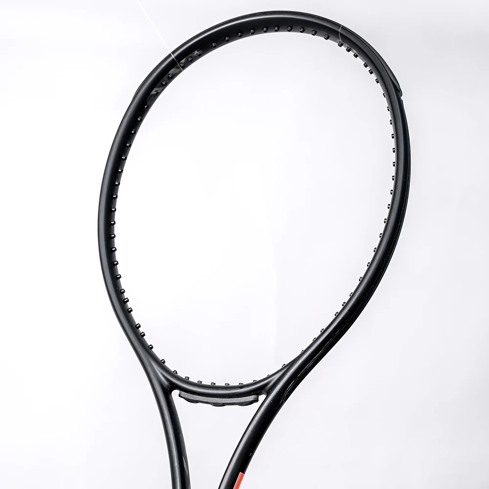 prince All-black racket G2 307g Shockproof Carbon Fiber Tennis Racquet Light-Weight Fast Control Intermediate Players