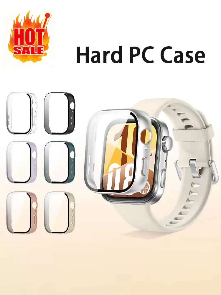 

Tempered Glass+Cover for Huawei Watch Fit 4/4 Pro Case Screen Protector Hard PC Bumper film Accessories Huawei Fit 4 Protective