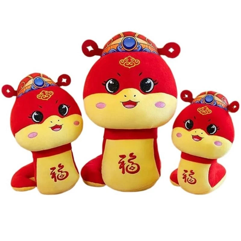 090B Soft Snake Stuffed Animals Realistic Appearance Sturdy Fabric for Decoration