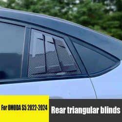 For OMODA S5 2022 2023 2024 ABS material for the side ventilation components of the car's rear window louver cover