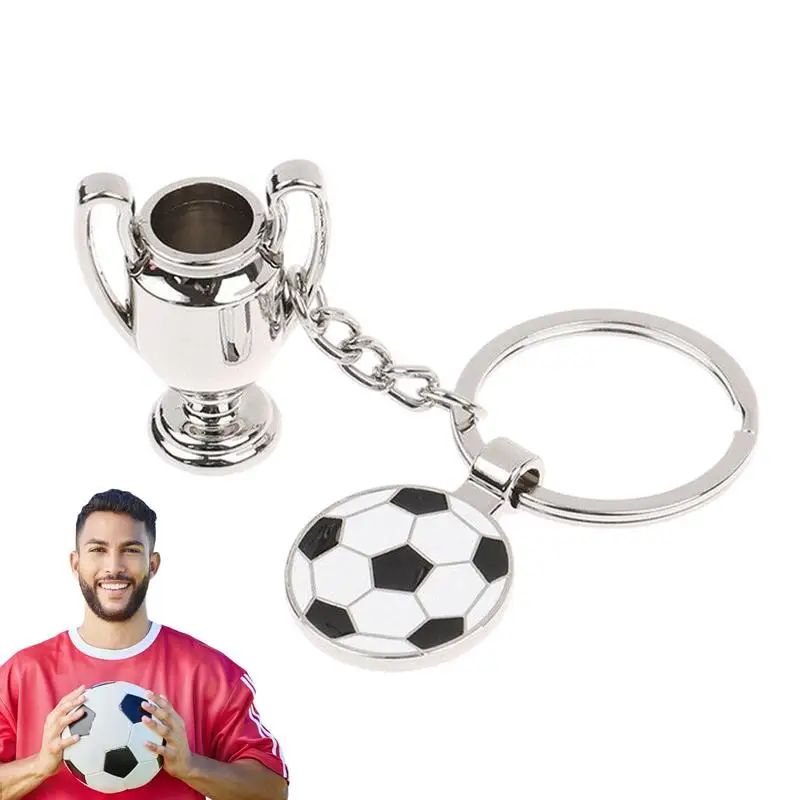 Football Key Ring Zinc Alloy Sports Keychain Cute Pendants For Keychains Sports Keychains Keychain For Drivers For Football Fans