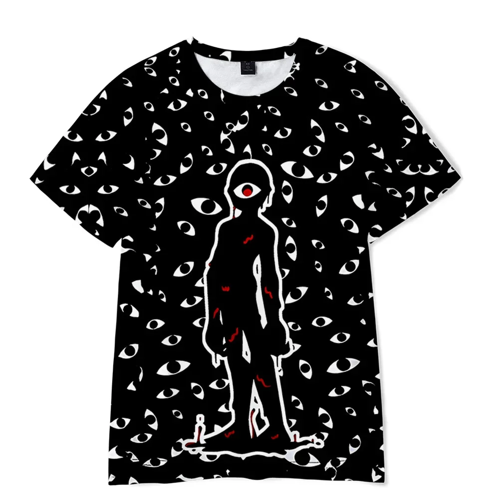 

New Summer 3D Escape Door Doors Children's Pure Cotton Fashion Trend Comfortable Versatile Casual Cute T-shirt Gift