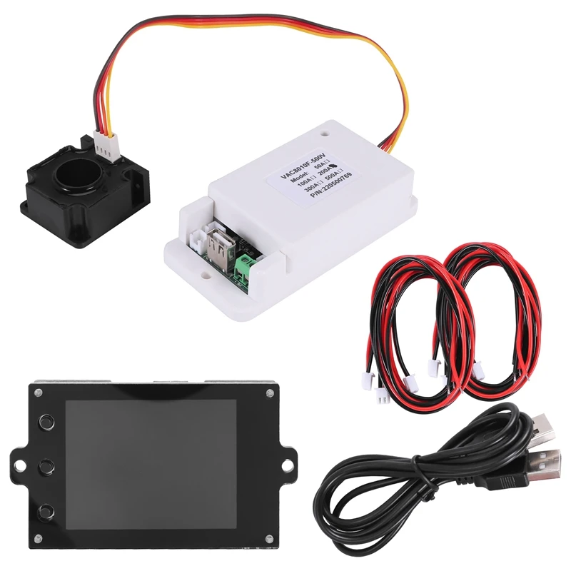 AD23-Hall DC 500 В беспроводной измеритель напряжения амперметр 2,4 дюйма цветной экран емкость детектор мощности тестер