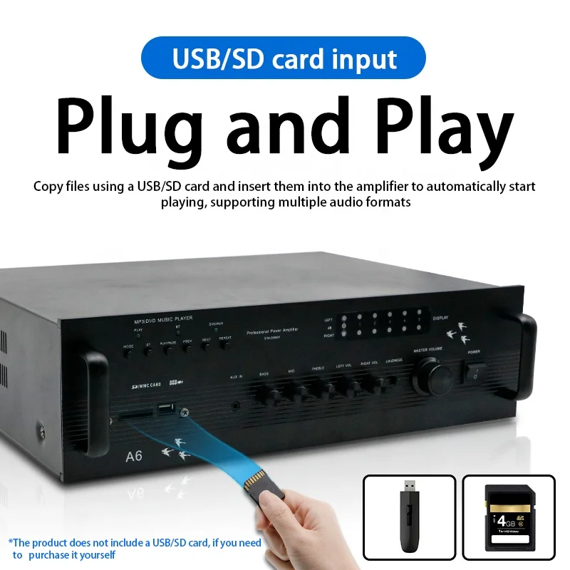 المهنية A6 عالية الطاقة مكبر للصوت المنزلي ابتلاع نوع الطاقة #4