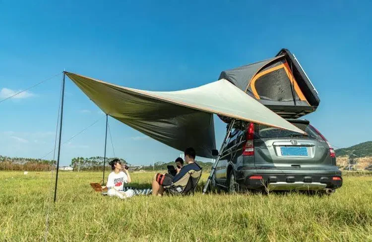 Outdoor Camping 4x4 roof top tent waterproof car side awning tarp