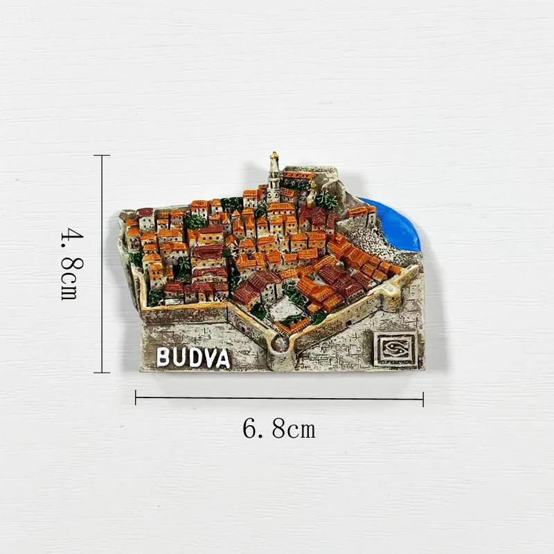 

Budva Tourist Souvenirs, 3D Magnetic Refrigerator Stickers, Home Decorations, Tourist Gifts in Montenegro