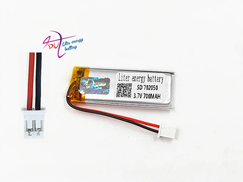

Литий-полимерная аккумуляторная батарея JST PH 2,0, 2 контакта, 3,7 в, 700 мАч, 702050, для Mp3 наушников, планшета, DVD, bluetooth камеры, 10 шт.