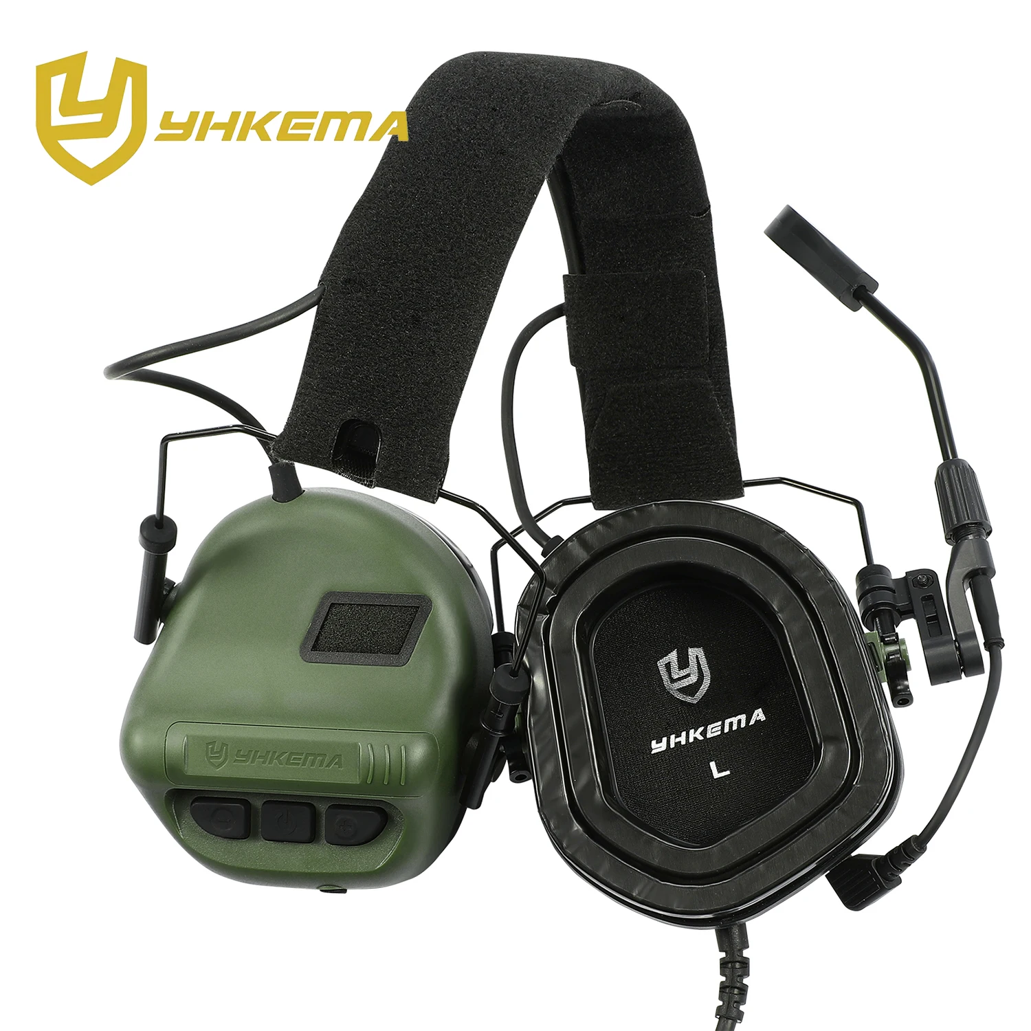 yhkema-tactical-headset-e70-hunting-shooting-earmuffs-with-microphone-sound-amplification-for-shooting-rangehunting