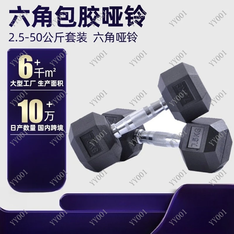

Hex Cast Iron Dumbbell Fixed Weight Solid Arm Training Weight Lifting Gear Home Gym Use