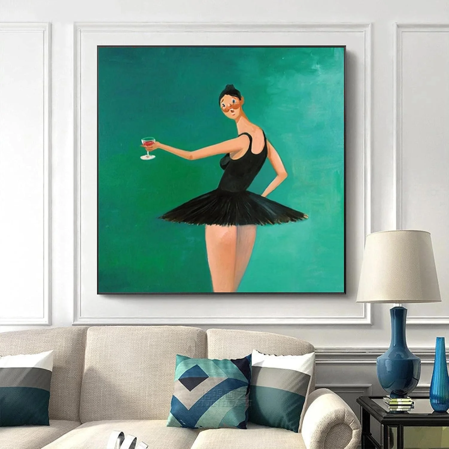 Classic Vintage Wall Art, Kanye West Beautiful Ballerina, HD Canvas Print Poster, Home Living Room Bedroom Decoration