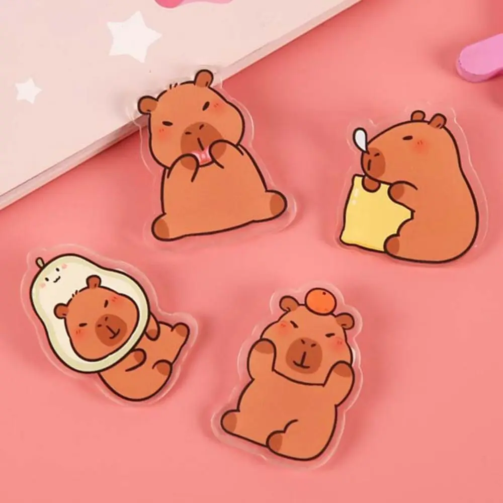 Acrylic Capybara Pin Capybara Brooch Animal Badge Capibara Pin Cute Kapibara Lapel Creative Funny Backpack Decor