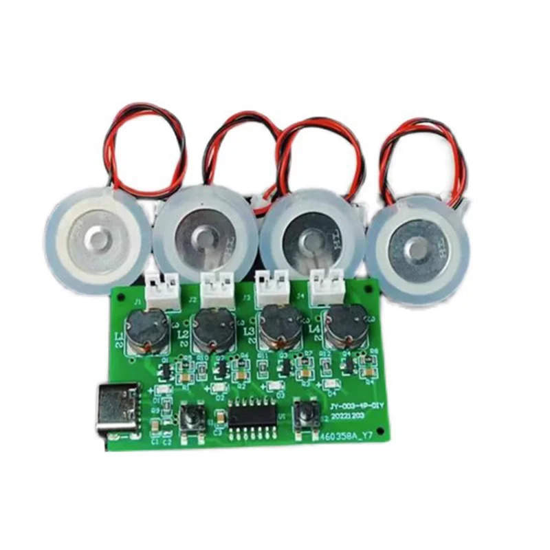 SQPP-3X DC5V Type-C Мини-увлажнитель DIY Наборы Туманообразователь и печатная плата драйвера 4, пленка для распыления тумана, лист распылителя