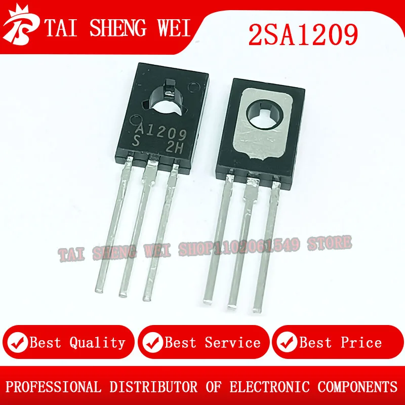 10pcs A1209 2SA1209 C2911 2SC2911 TO-126 Power pair tube New Original