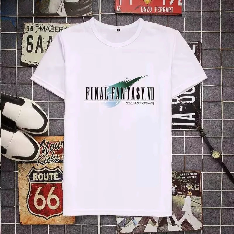 Sons of Avalanche Final Fantasy FF7 Washed Cotton T‑shirt Unisex Classic Video Game Short Sleeve Streetwear Casual Tops view 2