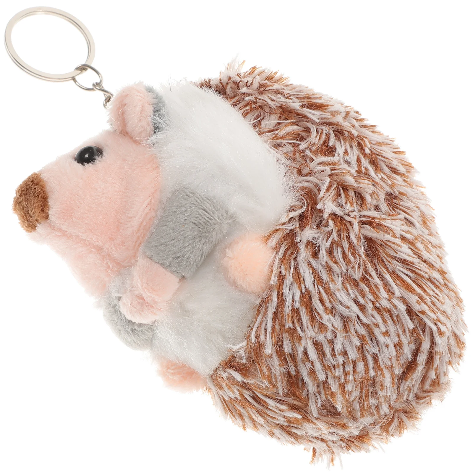 Pendant Child Mini Backpack Keychain Hedgehog Plush Toy Animal Gift Creative Keychains