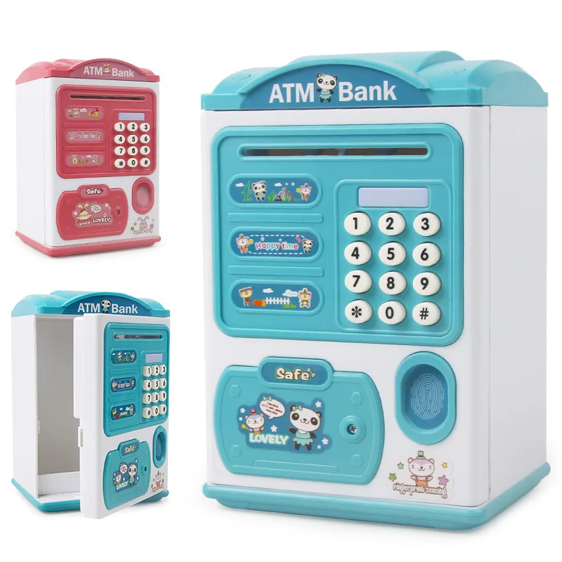 Tirelire électronique à empreintes digitales pour enfants, coffre-fort pour pièces de monnaie, tirelire avec mot de passe