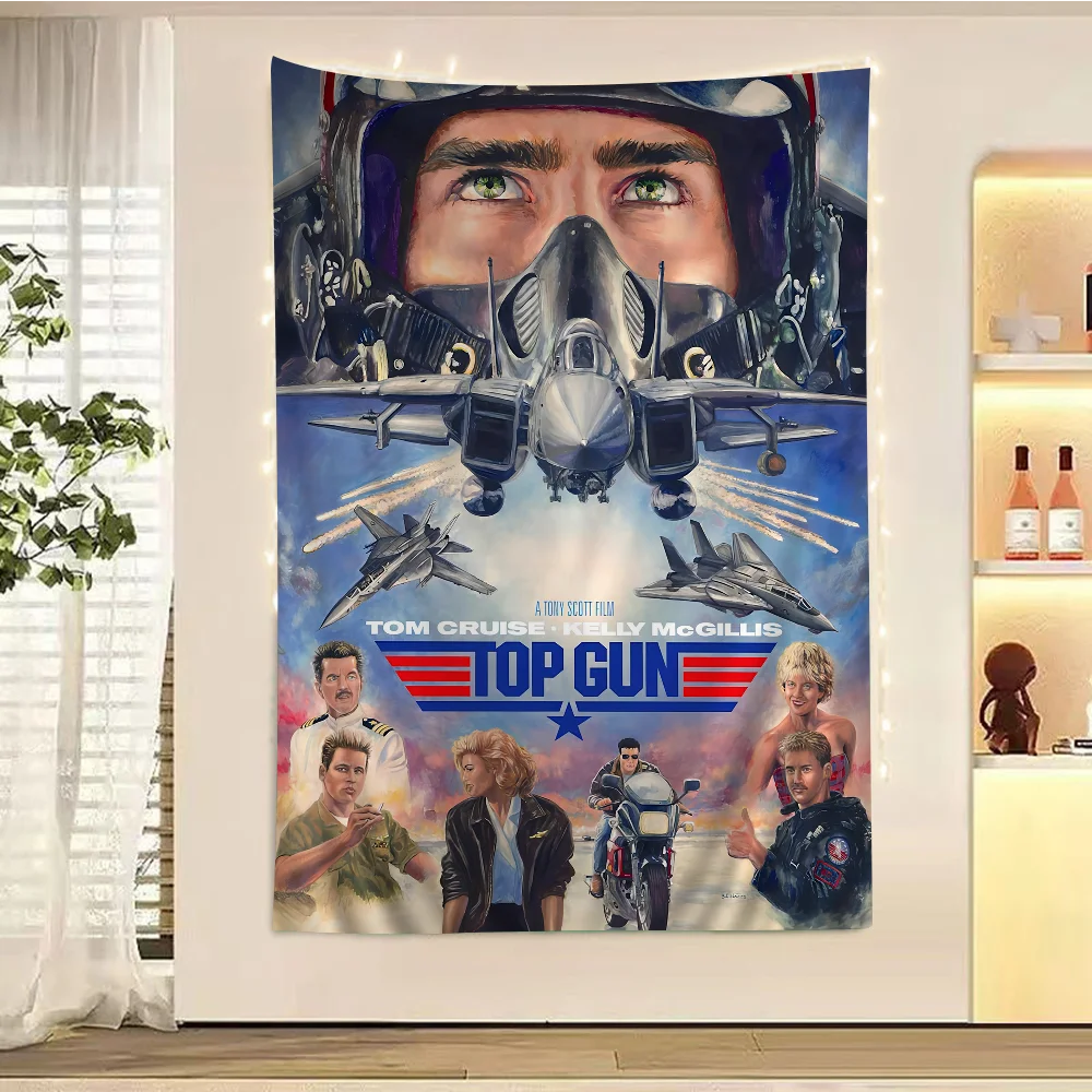 2022 Top Gun Maverick Modern Colorful Tapestry Wall Hanging Bohemian Wall Tapestries Mandala Wall Art Decor