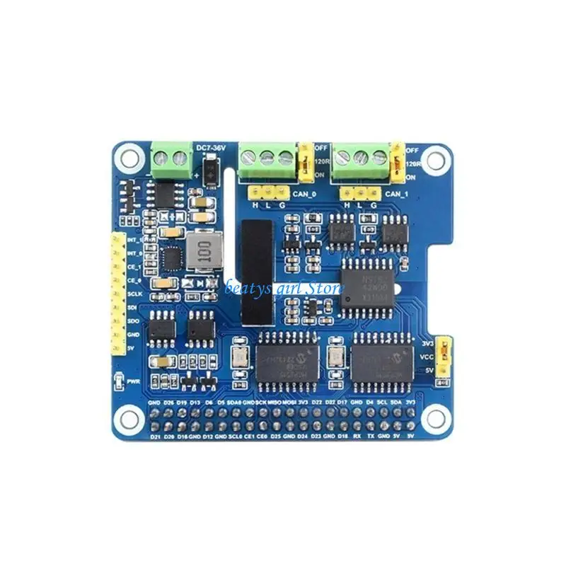 placa expansión bus CAN aislada C7AB 2 canales garantiza comunicación segura y estable